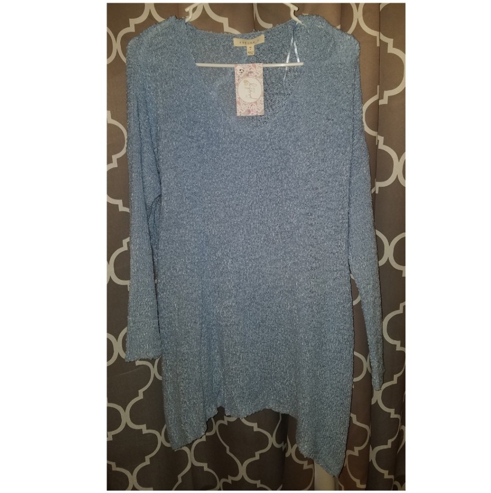 Long sleeved blue top. NWT
